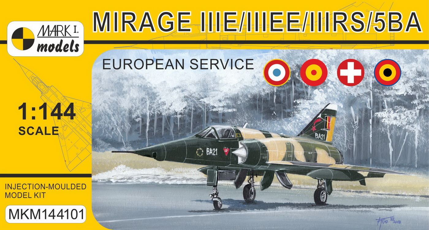 Mirage IIIE/EE/RS/5BA 'In Europe' French,Spanish,Swiss,Belgian - Click Image to Close